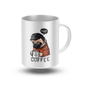 White glossy mug