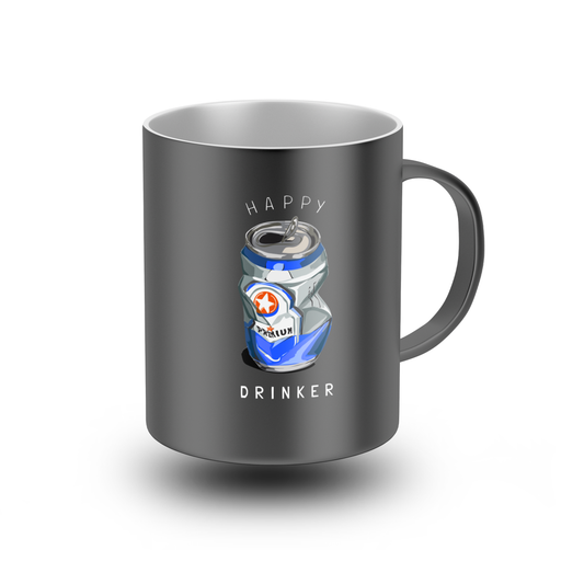 White glossy mug